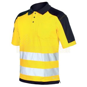 S/08190 POLO A.V. EN ISO 20471 ARANCIO/GIALLO
