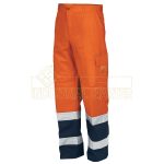 S/8532 PANTALONE A.V. ARANCIO/BLU EN471 FUSTAGNO
